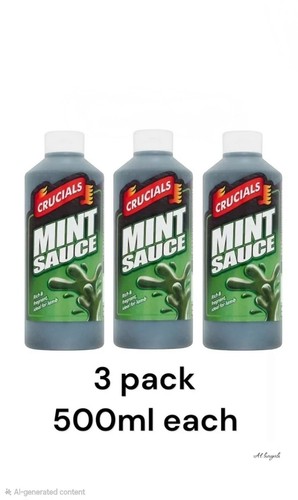 Crucials mint sauce 500ml - crucials,