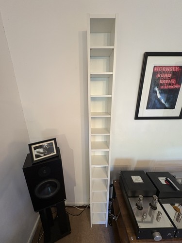 Ikea white storage tower - white, cd