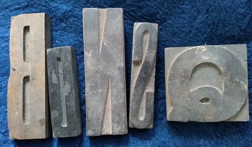 Vintage wooden printers - wooden,