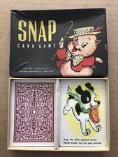 Vintage SNAP CARD GAME w/ Box