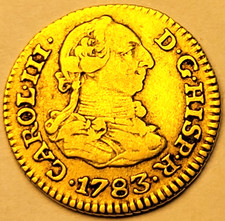 OLD US $1 GOLD COIN - 1783