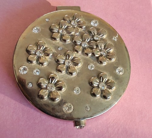Vintage floral compact - floral,