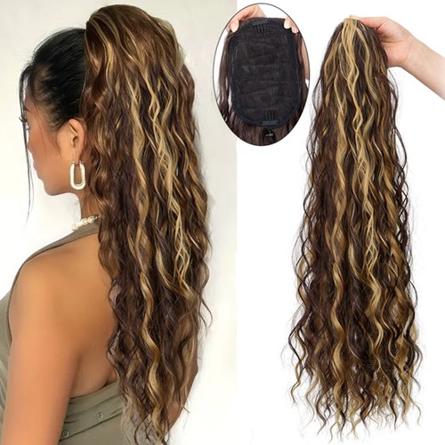 Wavy curly ponytail - curly,