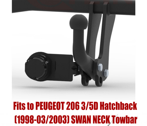 Swan neck tow bar for - swan,