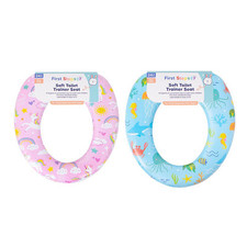 Kids Trainer Soft Padded Toilet Seat Toddler Potty Pee Training Children Baby