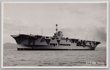 HMS ARK ROYAL Aircraft Carrier RP Postcard