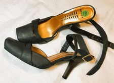 BRONX BNWT DARK  BLUE LEATHER SHOES - SIZE: UK 6.5 / EURO 40