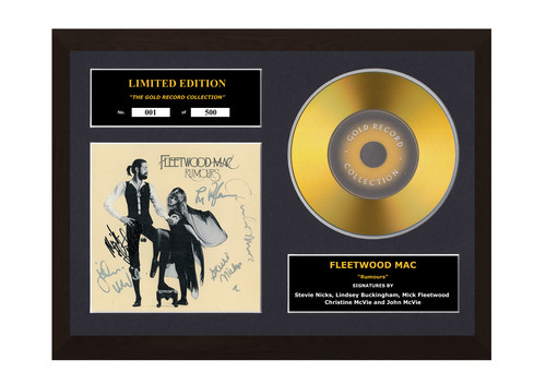 Fleetwood mac signed gold disc - fleetwood,