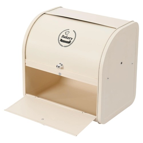 Metal bread bin double - metal,