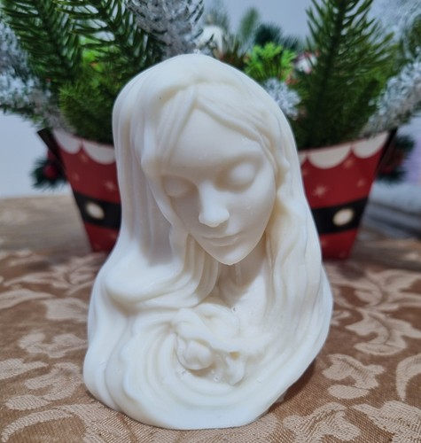 Virgin mary head candle - mary,