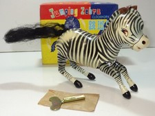 China Ms 505 TINPLATE CLOCKWORK JUMPING ZEBRA (375)