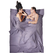 Cocoon Double Travel Sheet Bag Liner with Insect Shield - 100% Egyptian Cotton 