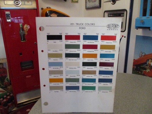 Paint colour reference 1971 - paint,