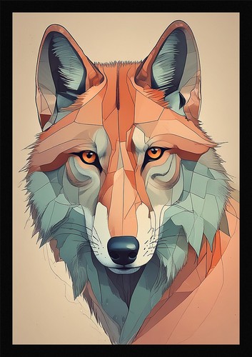 Wild wolf art sophisticated - wild,