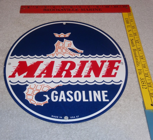Vintage 1957 marine gasoline - 1957,