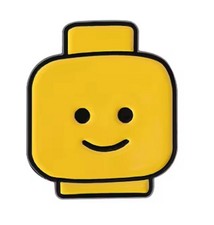 Lego badge mini figure - lego, head