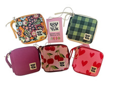 Lucy and Yak - Eve - Cotton Purse Square Zip Coins Cards Organic Graphic UK BNWT