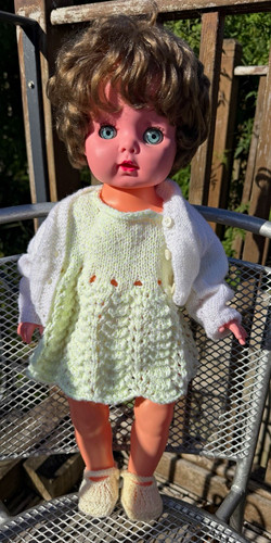 Vintage pram doll - pram,