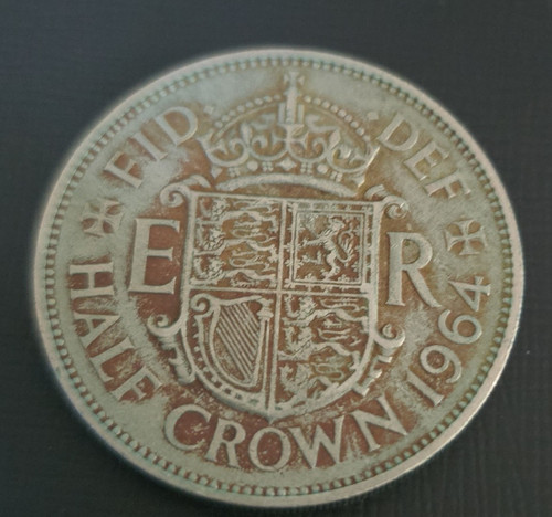 Elizabeth half crown coin - ii,