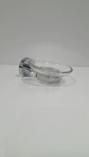 Soap Dish  Wall Mounted  Quality Chromed Brass & Glass With Fittings