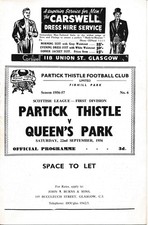Partick Thistle v Queens Park