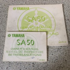 YAMAHA SA50 SERVICE & OWNERS MANUAL Part No. 3W9-28197-80 & 4M2-28199-81