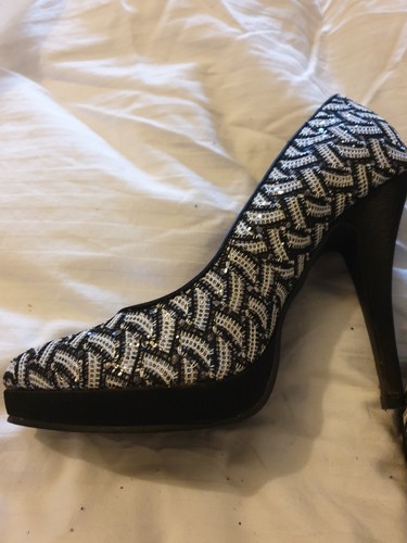 Lunar elegance sequin heels - lunar,