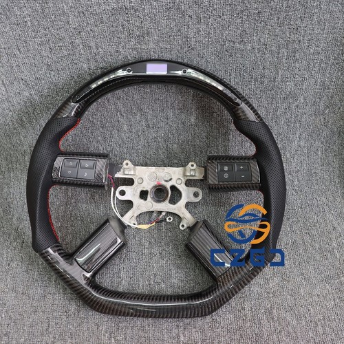Led rpm carbon fiber steering - carbon,