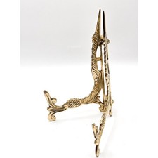 Vintage brass easel stand - easel,