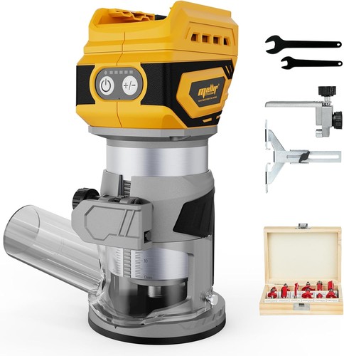 Cordless brushless palm router - brushless,