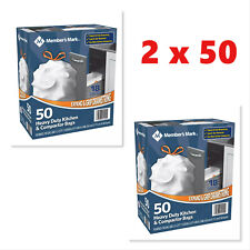 Member's Mark Heavy Duty Kitchen and Compactor Bags 18 gallon,50 ct.TOTAL100 ct.