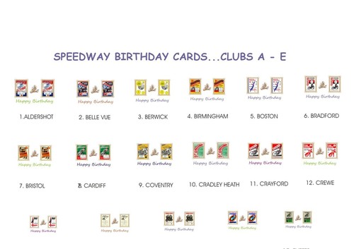 Speedway retro programme - speedway,