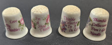 Ceramic Thimbles  Collectors Job Lot Bundle X 4