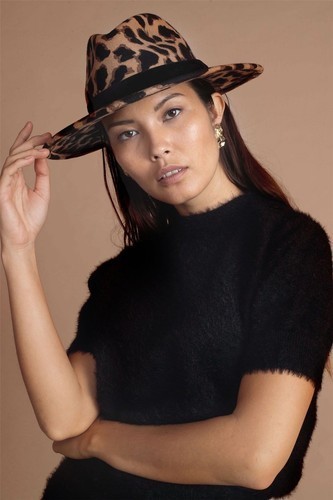 Leopard women hat - hat,