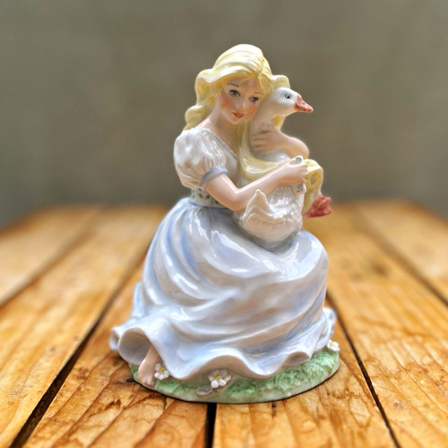 Coalport the goose girl bone - the,
