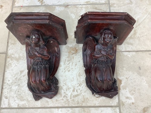 Pair french antique - french, plaster