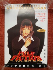 PULP FICTION (1994) Original Advance Movie Poster Uma Thurman Quentin Tarantino