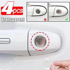 4pcs 20mm Car Door Lock Keyhole Protector Stickers Trim Clear Cover Accessories