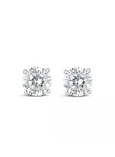 Christmas deal  3 mm - 0.20 Ct Real DIAMOND stud Earrings White Gold Sparkly