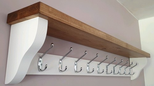 Coat rack with - coat, shelf