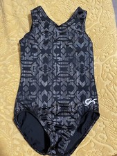 GK Black Gymnastics Leotard - Size CS