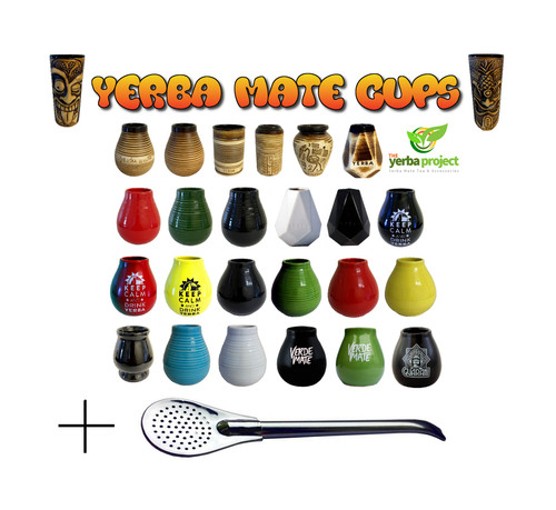 Yerba mate ceramic cup gourd - yerba,