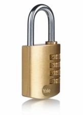 Yale brass combination padlock