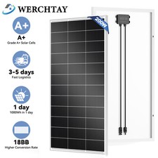 200W Watt Solar Panel 12Volt Mono for Off Grid RV Caravan Boat Shed Trailer Van