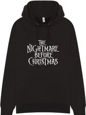 Nightmare Before Christmas Jack Skellington Hoodie Jumper Black - ADULTS & KIDS