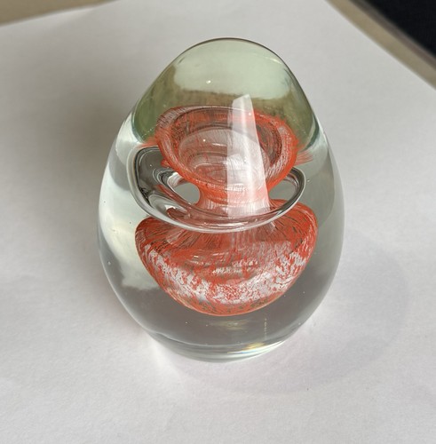 Art glass egg - art, shaped