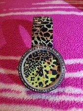 Strada Multi-coloured Leopard Print Watch. Needs New Battery