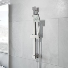 Chrome Square Shower Kit Head
