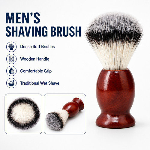 Men nylon shaving brush - nylon,