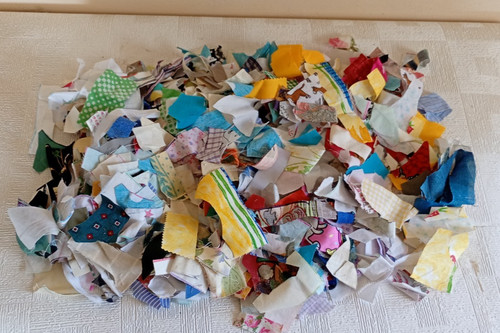 Job lot fabric scrapes - , all